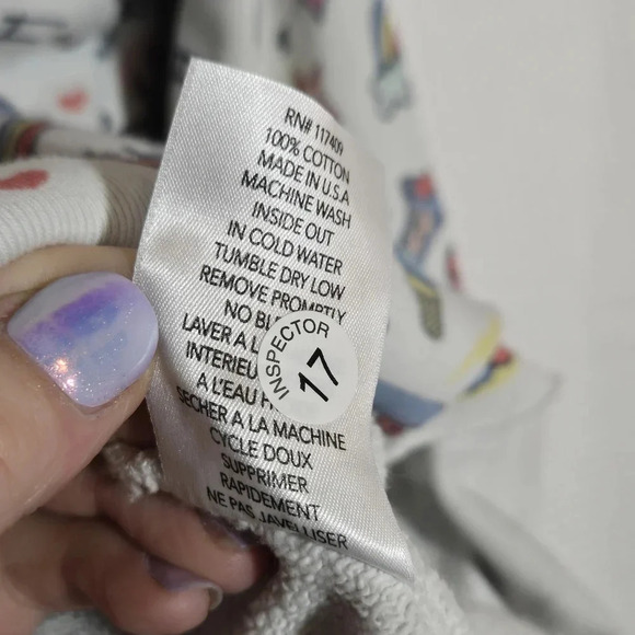NWT Frank and Eileen Hoodie Doodle Raw Edge Sweatshirt California Dreamin XS - Picture 10 of 16